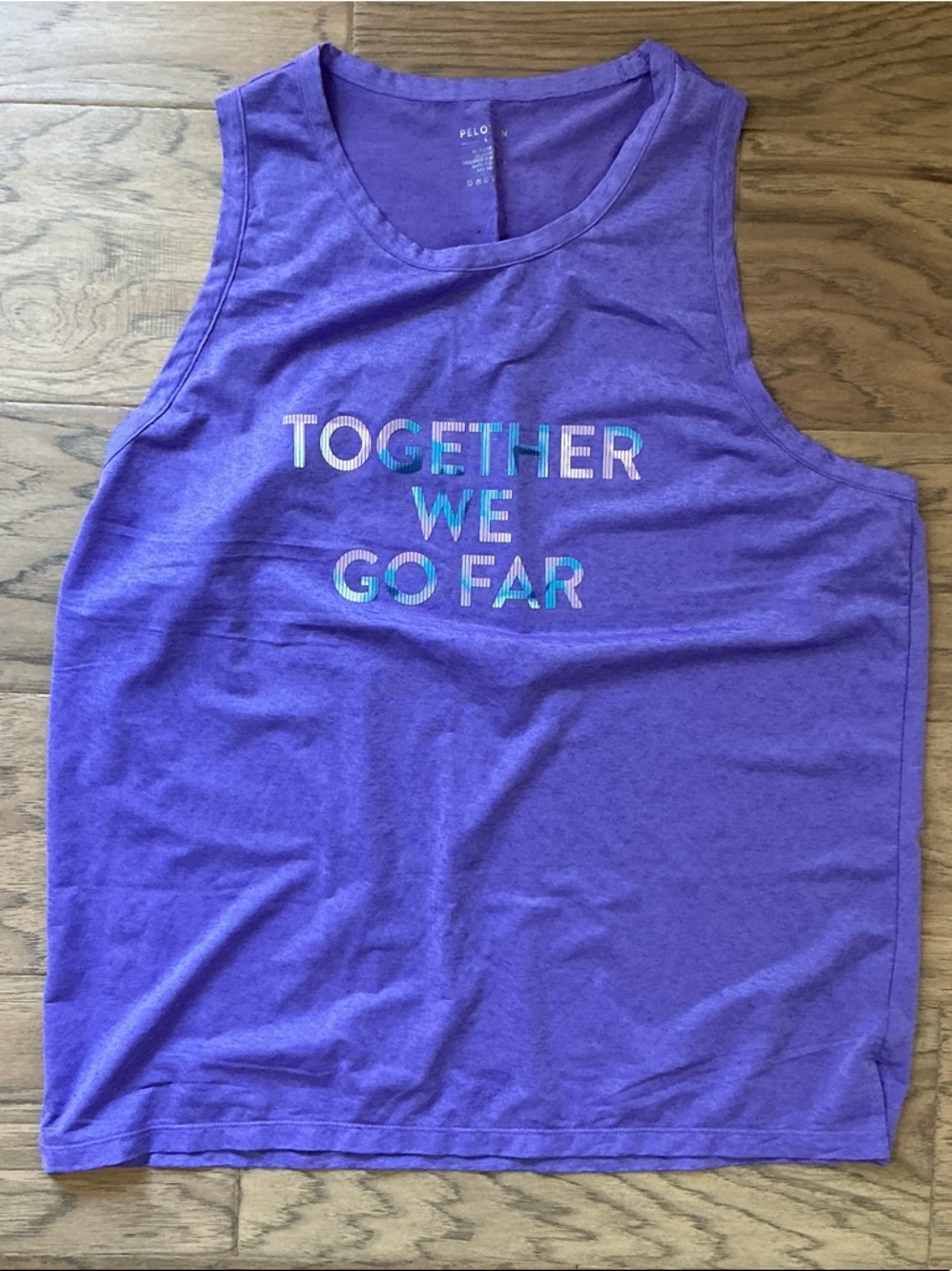 Peloton Tank Top with 'Together We Go Far' Graphic